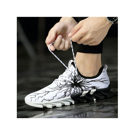 

Lacyhop Men s Women s Nonslip Shoes Couple Lightning Printing Sneakers