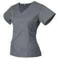 thumbnail image 3 of Medgear Women's 12-Pocket Jogger Scrub Set, Pewter, 2X-Large, 3 of 3