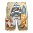 thumbnail image 6 of Kll Hello Summer Cute Gnome Men'S Casual Summer Beach Shorts Hawaiian Shorts With Pockets-Large, 6 of 9