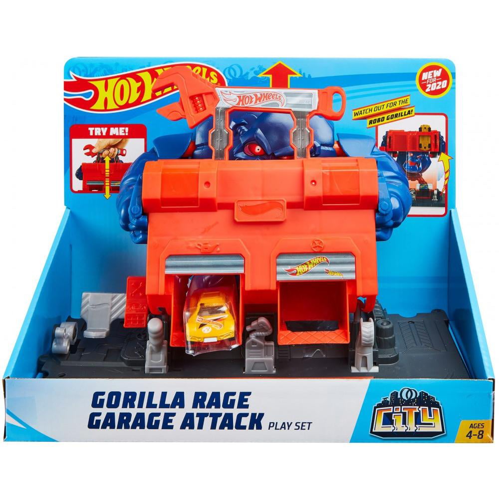hot wheels garage gorilla attack