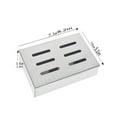 Zawou Stainless Steel BBQ Smoker Box For Grilling Wood Chips Barbecue