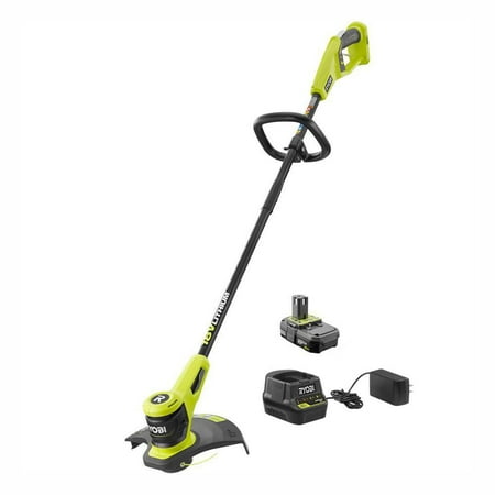 ONE+ 18-Volt Lithium-Ion Electric Cordless Trimmer Battery & Charger Included