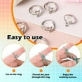 thumbnail image 3 of 4PCS Crochet Ring for Finger Adjustable Crochet Tension Ring for Finger Metal Open Yarn Guide Crochet Rings Holders Accessories for Crochet Mother Grandma Gifts, 3 of 7
