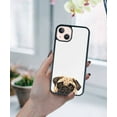 thumbnail image 5 of FINCIBO Soft Rubber Protector Cover Case for Apple iPhone 13 6.1" 2021 (NOT FIT Apple iPhone 13 mini 5.4" 2021/iPhone 13 Pro 6.1" 2021/iPhone 13 Pro Max 6.7" 2021), Animal Pug Puppy Dog, 5 of 5