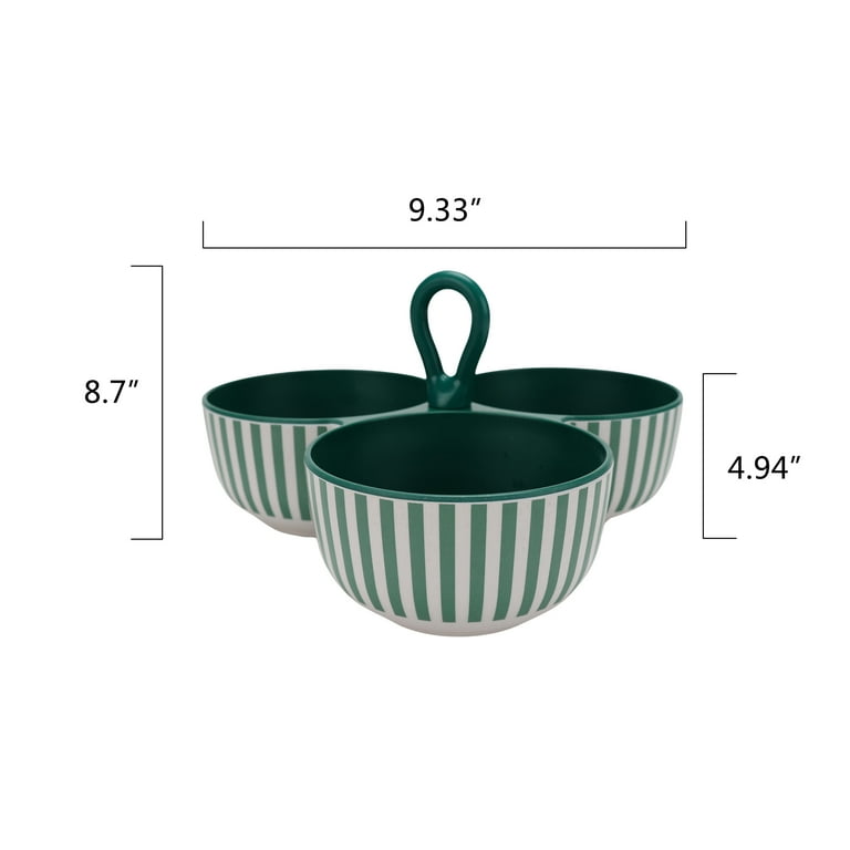 Mainstays by Becky G. & Alejandra Bamboo Melamine Triple Condiment