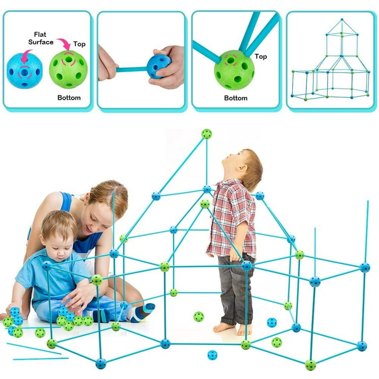 Eccomeri Kids Fort Building Kit - Make a Fort - Stem Toys for 5+ Year Old -  F