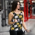 thumbnail image 6 of Bixox Women's Lilies Flowers Printed Sleeveless Fitness Workout Running Quick-Dry Tank Top, 6 of 7