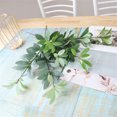 thumbnail image 3 of 10 piezas de hojas Artificiales Advancent decoración de jardín gris blanco 50cm, 3 of 6