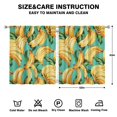 thumbnail image 2 of Nursery Curtains Boys Girls Kids Party Stly Banana Print Pattern Window Drapes for Living Bedroom Playroom Room Decor Rod Pocket 52x63 Inch 2 Panels, 2 of 2
