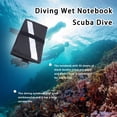 thumbnail image 4 of Soidarity Cuaderno húmedo de buceo con recarga, 50 páginas, papel de libro impermeable, cuadernos subacuáticos, suministros para actividades Deportes acuáticos Bandera reflectante, 4 of 6