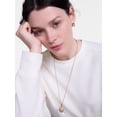 thumbnail image 5 of Scenario Women's Waffle Knit Crewneck Tee with Long Sleeves, Sizes XS-XXXL, 5 of 6