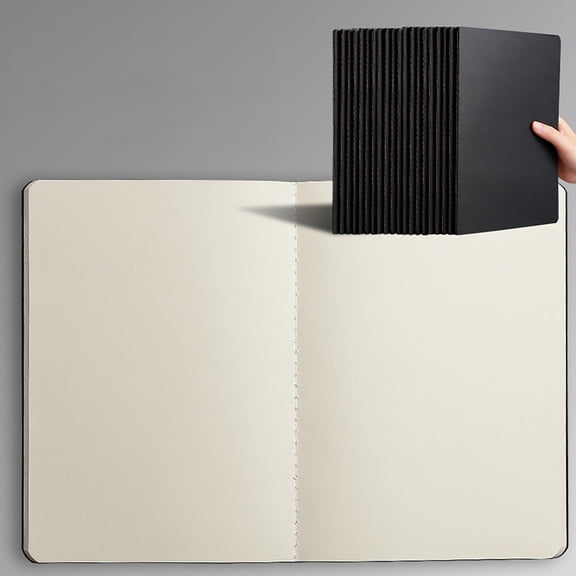 A5 Blank Sketchbook Drawing Doodling Travel Journal Softcover Office Art Supply