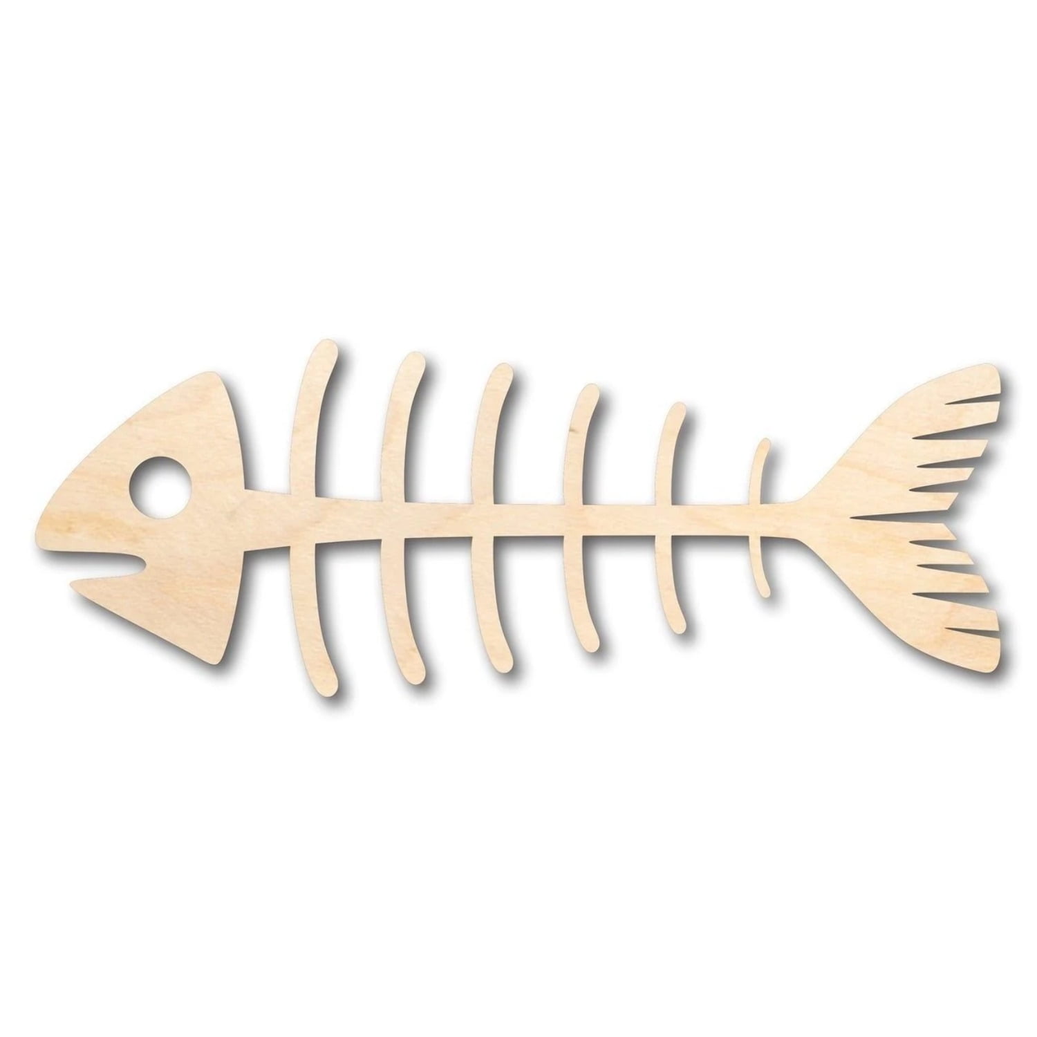 Unfinished Wooden Fish Bones Shape - Ocean - Craft - up to 24 DIY