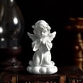 thumbnail image 3 of de hada de resina para niña, estatua blanca, adornos de Rezudándose Zulema Estatua del titular de la vela, 3 of 8