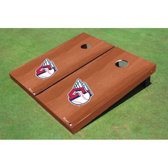 Cleveland Guardians Ball Solid Rosewood Cornhole Boards
