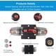 thumbnail image 5 of Whataatahia 30A 40A 50A 60A 80A 100A 150A Disyuntor de audio Auto Car Stereo Portafusibles en línea Inversor, reinicio manual 12V-24V DC para protección del sistema de audio de barco marino automotriz, 5 of 7