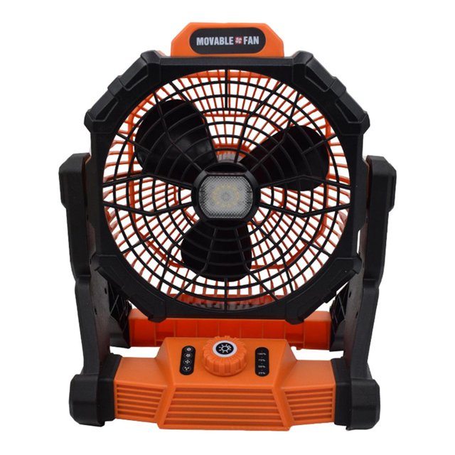 Ventilador portátil de Camping Zulema con lámpara LED y batería recargable 15000 mAh 27x21,3x35,8 cm