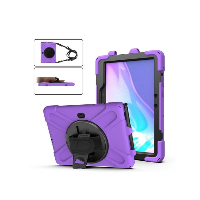 Samsung Tab Active Pro 10.1 2019 Case with Pencil Holder / Rotatable Stand / Hand Strap and Shoulder Belt Shockproof Cover for Samsung Tab Active Pro 10.1 inch 2019 Tablet Model SM-T547 T540 T545