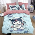 thumbnail image 4 of Sanrios Hello Kitty Melody Pochacco Bedding Set Four Piece Bedding Girl Heart Double Pillowcase Bed Linens Dorm Bedclothes RJ, 4 of 7