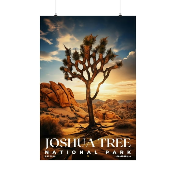 ELNEIT - Joshua Tree National Park Poster, Unframed Matte Paper, S10