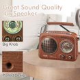 thumbnail image 4 of Altavoz Bluetooth Gelielim Retro con dial de sintonización AM/FM/SW, 4 of 9