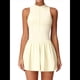 thumbnail image 1 of Vestido de Golf y Tenis para Mujer con Sujetador Incorporado, Pantalones Cortos con Cremallera, Corte Entallado, Falda Deportiva con Bolsillos Amarillo M, 1 of 10