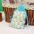 thumbnail image 5 of 1 Pcs Gift Organza Bags With Drawstring,Small Mesh Bags,Small Drawstring Organza Bags For Travel Jewelry,Candy,Candles,Transparent Mesh Bags For Christmas,Birthday,Wedding,(Sky Blue,2.75x3.54 in), 5 of 8