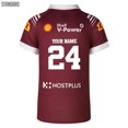thumbnail image 3 of CAMISETA POLO DE ENTRENAMIENTO DE RUGBY PARA HOMBRE DE LOS QUEENSLAND MAROONS 2024, tallas S-XL-5XL, 3 of 5
