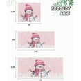 thumbnail image 6 of Christmas Garage Door Banner Cover 6 x 13 ft, Christmas Cute Snowman White Snowflakes Pink Christmas Garage Door Decorations Holiday Christmas Backdrop Decor for Winter New Year Xmas Party, 6 of 6