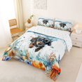 thumbnail image 2 of Homewish Cute Dachshund Full Size Comforter Sets,Ocean Seaweed Seashell Bedding Comforter Set,Pet Dog Decor,Reversible,3 Pieces,1 Comforter and 2 Pillowcases, 2 of 7