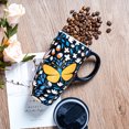 thumbnail image 6 of Topadorn Travel Coffee Ceramic Mug Ceramic Coffee Mug Ceramic Latte Teacup in Color Box for Home and Office 17 oz.,Butterfly, 6 of 9