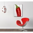 thumbnail image 3 of wall26 - Canvas Wall Art - Red Pepper on Wood Style Background - Gallery Wrap Modern Home Art | Ready to Hang - 12x18 inches, 3 of 4