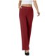 thumbnail image 5 of Pincandy Women's Solid Color Gabardine Pants - Elastic Waist with Unique Leg Line Design, Loose Fit with Side Pockets, Ideal for Casual & Active Lifestyles, 5 of 7