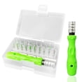 thumbnail image 1 of Juego de destornilladores profesionales para reparación de teléfonos móviles, destornillador magnético duradero de acero al carbono con 30 puntas, longitud ajustable y diseño ergonómico, 1 of 8