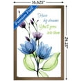 thumbnail image 3 of Transparent Flowers - Dreams Wall Poster, 14.725" x 22.375", Framed, 3 of 3