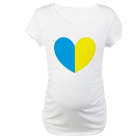 

CafePress - I Stand With Ukraine Heart Maternity T Shirt - Cotton Maternity T-shirt Cute & Funny Pregnancy Tee