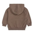 thumbnail image 3 of Unisex Toddler Kids Baby Boys Girls Hoodies Basic Solid Color Long Sleeve With Pocket Hooded Sweatshirts Casual Pullovers Tops Fall Fashion Clothes Comfy Outwear, 3 of 7