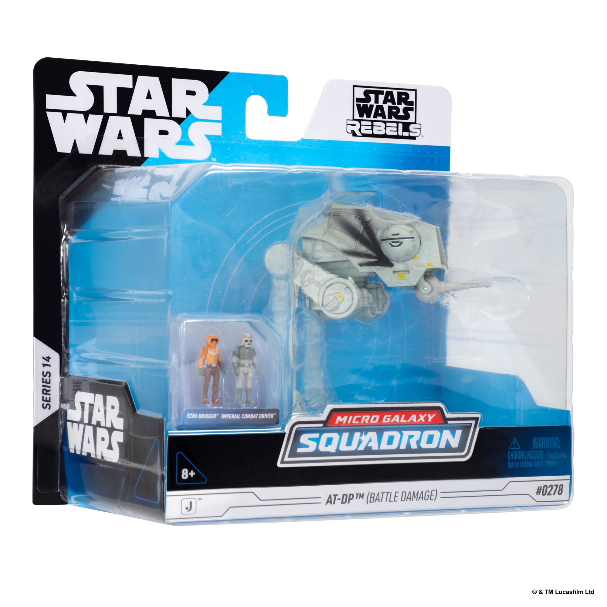 Star Wars™ Micro Galaxy Squadron AT-DP (Battle Damage) - 5-inch Vehicle with Articulated Legs and Two 1-Inch Micro Figure Accessories