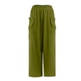 thumbnail image 6 of Utoimkio Women's Casual Loose Baggy Harem Pants High Waisted Straight Leg Lounge Pants for Women with Pockets, 6 of 7