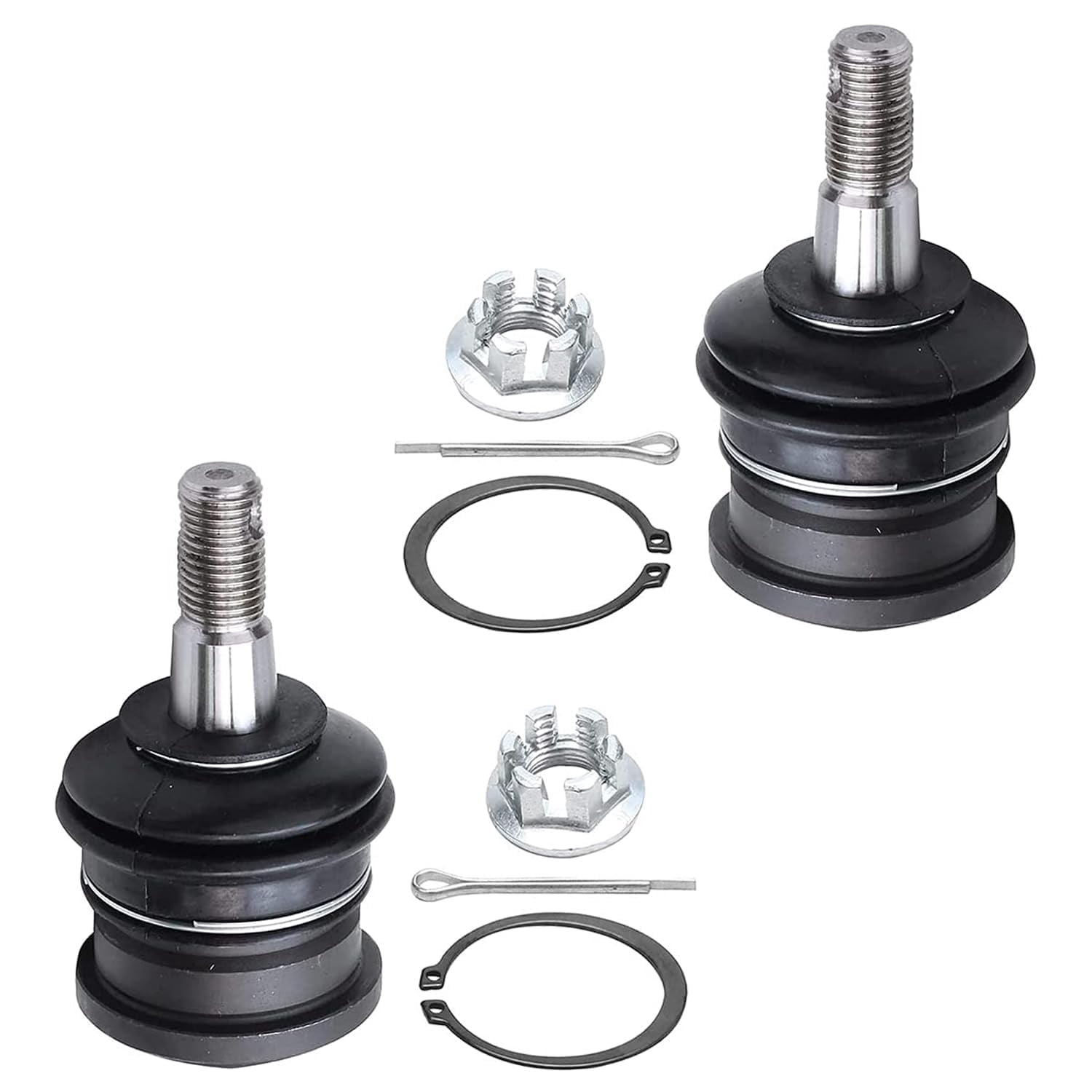 Detroit Axle - 12pc Front Suspension Kit for 1995-2000 Toyota Tacoma 1996 1997 1998 1999, 4 Upper and Lower Ball Joints, 4 Inner Outer Tie Rods, 2 Sway Bars, 2 Boots, Replacement