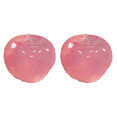 thumbnail image 2 of 2Pcs Portable Clear Pink Apple Squeeze Toys, 3.1 Inch Dough-Filled Stress Ball for Desk & Office Relief, 2 of 6