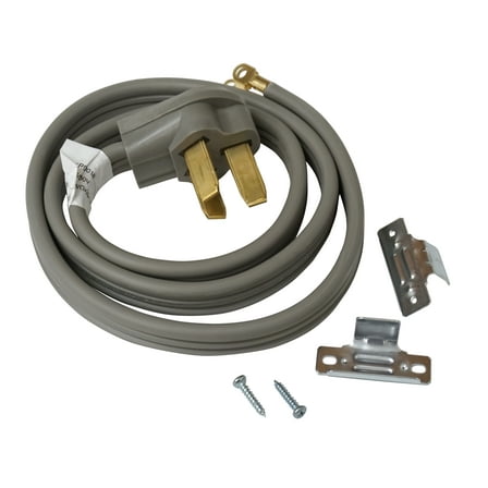 Electrical Range 4' Power Cord, 40 Amp, 3 Prong Wire, 125/250V, SRC3-40-4