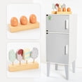 thumbnail image 1 of Children‘s Early Education Family Home Large White Refrigerator Stove Kitchen Simulation Cooking Tableware Scene Toy, 1 of 7