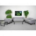 thumbnail image 2 of Flash Furniture HERCULES Imperial Series Reception Set in Gray LeatherSoft, 2 of 3