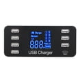 thumbnail image 1 of Estación De Carga USB, Cargador Multipuerto Visible De Diseño Compacto De Alta Compatibilidad Con Pantalla LCD Para Oficina Para Tableta, 1 of 7