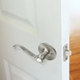 thumbnail image 3 of Design House Scroll 8-Pack Privacy 2-Way Bed and Bath Door Lever, Satin Nickel, 3 of 15