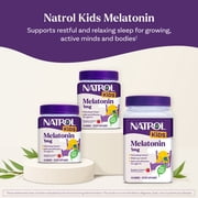 Natrol® Kids Melatonin, Sleep Gummies for Children, Raspberry Flavor, 1mg, 140 Count