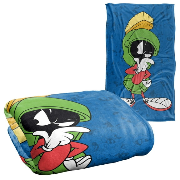 Looney Tunes Blanket, 36"x58", Marvin Character Silky Touch Super Soft Throw