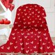 thumbnail image 5 of Manta de franela para sofá, manta de San Valentín, manta de forro polar suave y acogedora con corazones rojos, ideal para sofá, cama y descanso, ideal como regalo para niños., 5 of 6