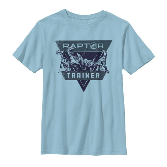 Boy's Jurassic World: Fallen Kingdom Raptor Trainer  Graphic Tee Light Blue X Small